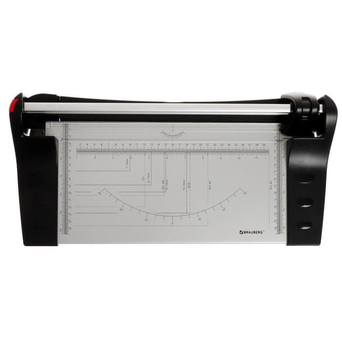 Резак роликовый A4 10 л 320 мм, прямой тип резки, МЕТАЛЛ, BRAUBERG EXTRA