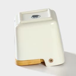 Банка для хранения сыпучих продуктов с ложкой BellaTenero «Эстет. Овощи», 250 мл, с бамбуковой крышкой, фарфоровая, цвет белый