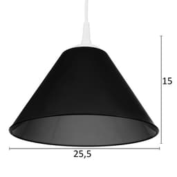 Подвес «Конус» 1×15 Вт Е27 МОДЕЛЬ: BR=00262 белый/дымчатый 25×25×15 см