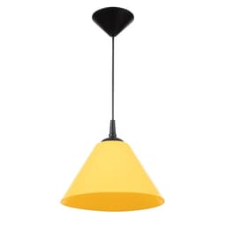Подвес на потолок BayerLux «Конус», 1×15 Вт, Е27, черный/желтый, 25×25×15 см