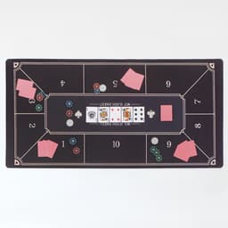 Сукно для покера, прорезиненное, 120×60 см, толщина 3 мм черное