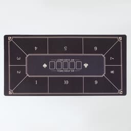 Сукно для покера, прорезиненное, 120×60 см, толщина 3 мм черное