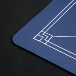 Сукно для покера, прорезиненное, 120×60 см, толщина 3 мм, синее