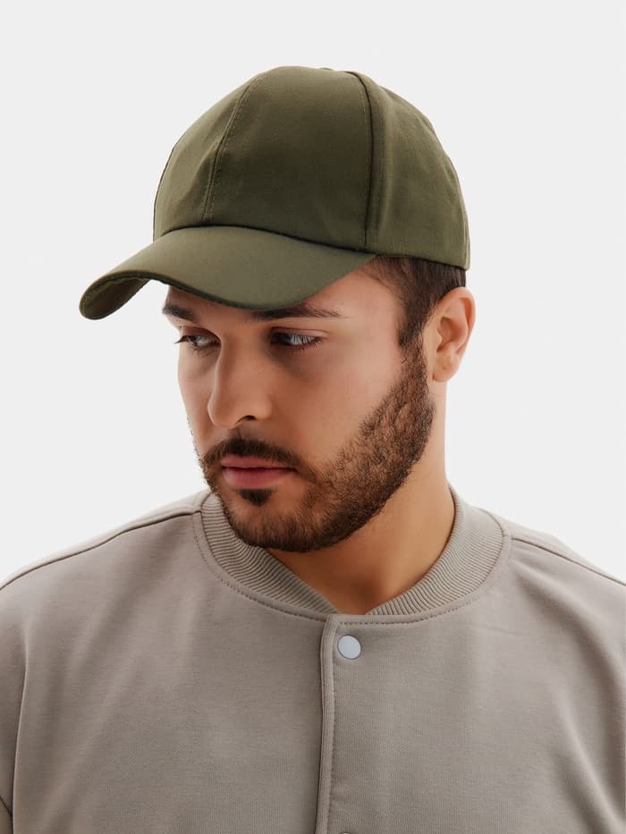 Бейсболка унисекс однотонная MINAKU, размер 58, зелёная