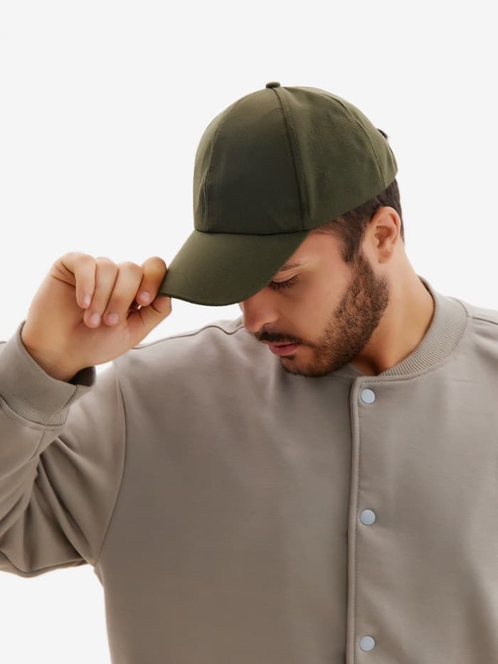 Бейсболка унисекс однотонная MINAKU, размер 58, зелёная