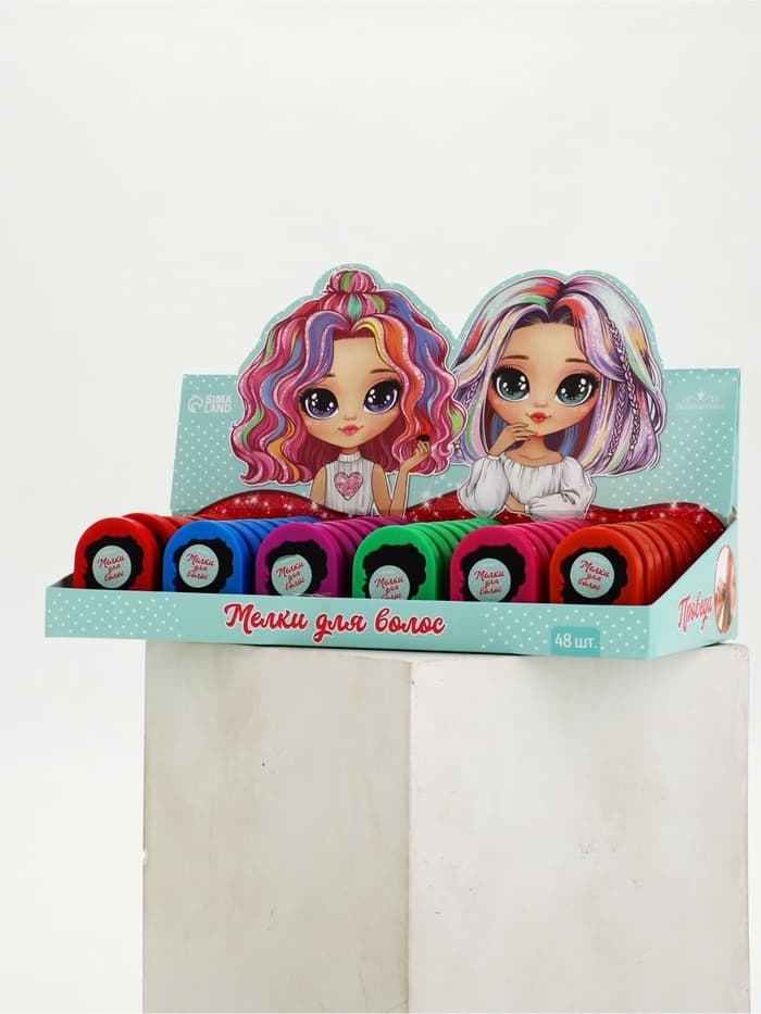 Мелки для волос «Яркие цвета», МИКС цветов