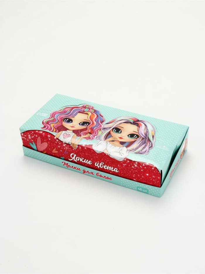 Мелки для волос «Яркие цвета», МИКС цветов