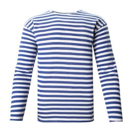 Тельняшка мужская с начесом, цвет синий, размер 52-54