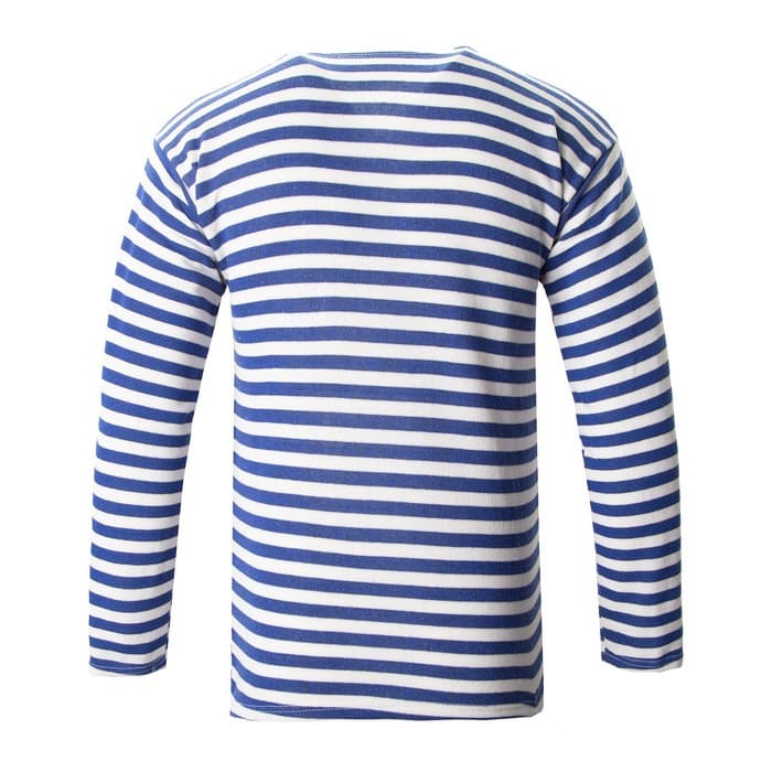 Тельняшка мужская с начесом, цвет синий, размер 52-54