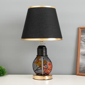Настольная лампа «Маркелла» Е27 40 Вт черно-золотой 25×25×44 см