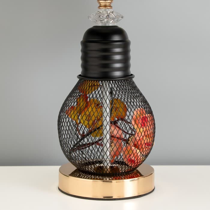 Настольная лампа «Маркелла» Е27 40 Вт черно-золотой 25×25×44 см