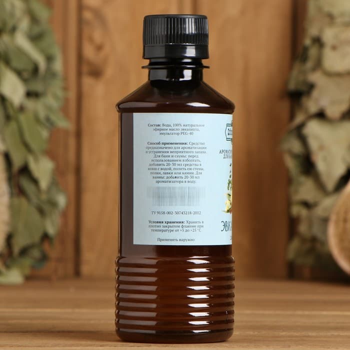 Ароматизатор для бани и ванны «Добропаровъ», эвкалипт, натуральный, 250 мл