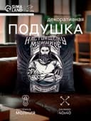 Подушка декоративная «Этель. Настоящему мужчине», 40×40 см, велюр