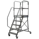 Лестница-платформа KRAUSE CORDA, с площадкой, алюминиевая, 5 ступеней