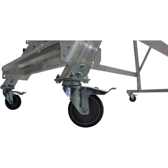 Лестница-платформа KRAUSE CORDA, с площадкой, алюминиевая, 5 ступеней