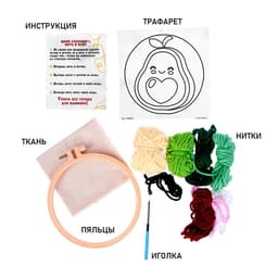 Ковровая вышивка «Авокадо», набор для творчества
