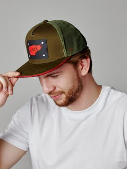 Бейсболка мужская с нашивкой MINAKU, размер 56-58, зелёная