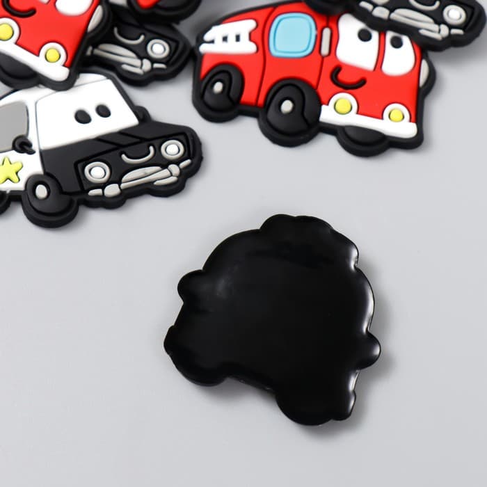 Декоративные элементы для творчества «Арт Узор. Спецслужбы. Транспорт», набор 15 шт., резина, 2.8×3.5 см, МИКС