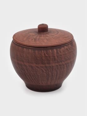 Горшок для жаркого «Гладкий», 550 мл, красная глина