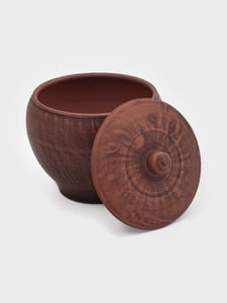 Горшок для жаркого «Гладкий», 550 мл, красная глина