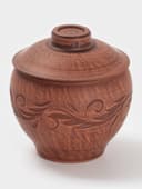 Горшочек для запекания «Вьюнок», 550 мл, 12×10 см, красная глина