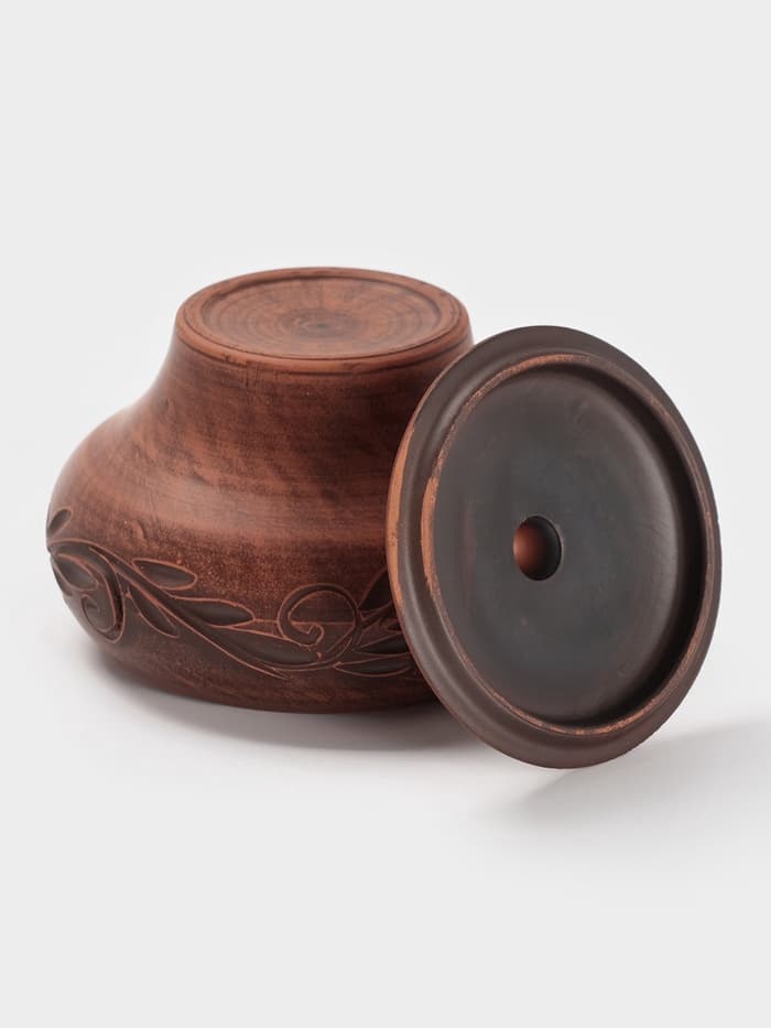 Горшок для запекания «Вьюнок», 600 мл, красная глина