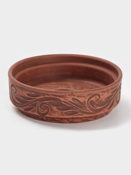 Форма для запекания «Вьюнок‎»,‎ 300 мл., 12×4 см, красная глина