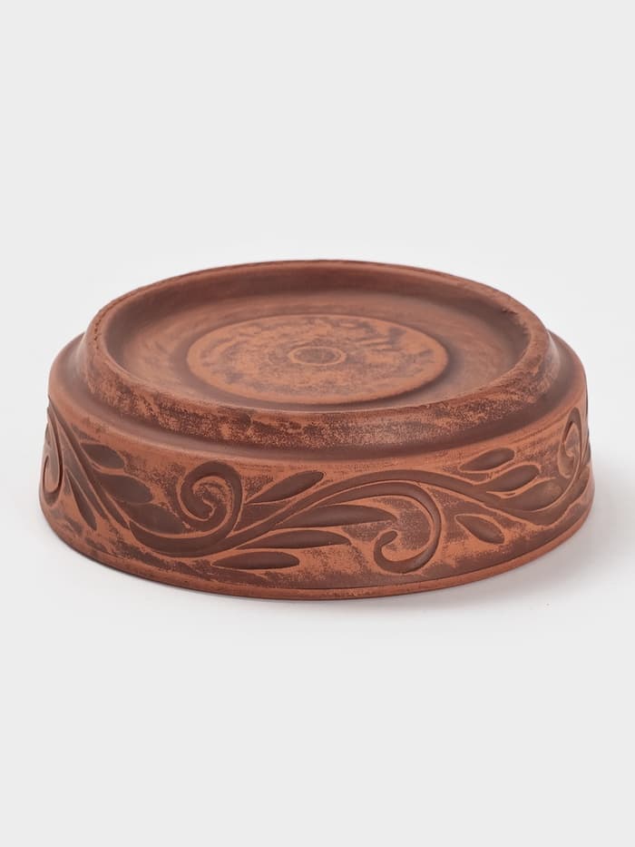 Форма для запекания «Вьюнок‎»,‎ 300 мл., 12×4 см, красная глина