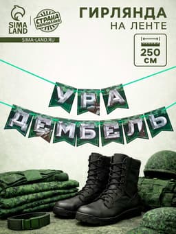 Гирлянда на ленте «Дембель», длина 250 см