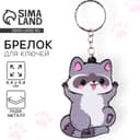 Брелок для ключей деревянный «Енот», 4.4×6.4 см