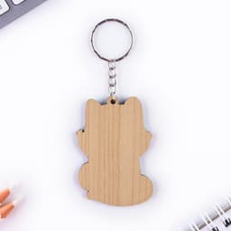 Брелок для ключей деревянный «Енот», 4.4×6.4 см