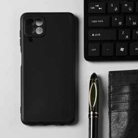 Чехол Innovation для Samsung A22, силиконовый, матовый, чёрный