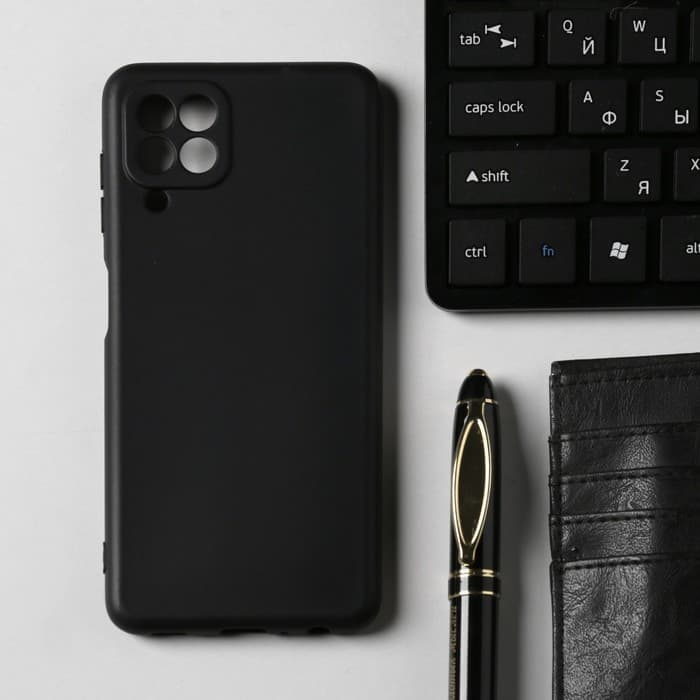 Чехол Innovation для Samsung A22, силиконовый, матовый, чёрный
