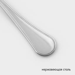 Ложка десертная «Соната» (Империал), длина 20 см, толщина 2 мм, нержавеющая сталь, серебристая