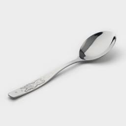 Ложка детская столовая «Антошка», длина 16 см, толщина 2 мм, цвет серебряный