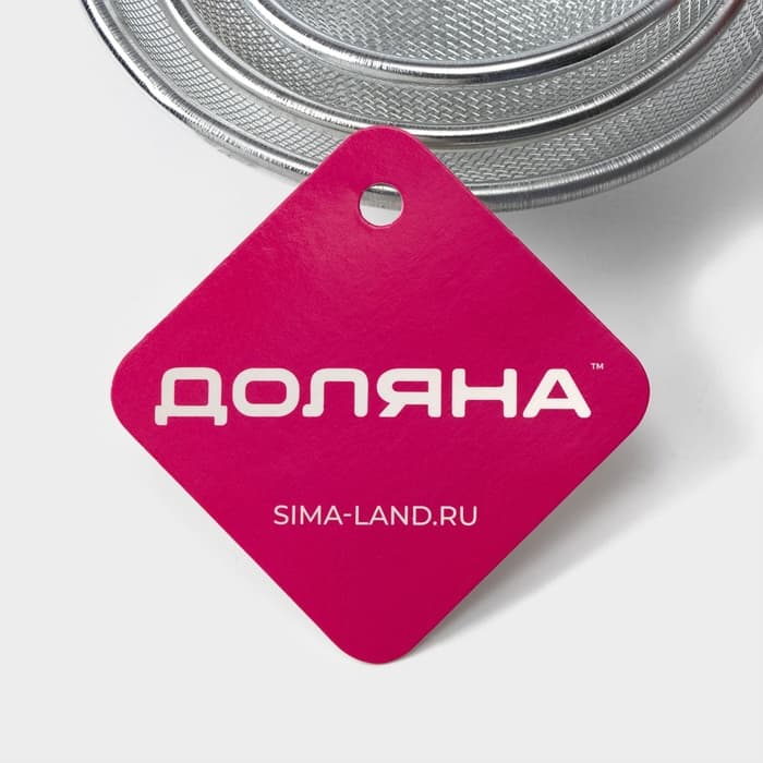 Сито для просеивания Доляна, набор 3 шт., d=8 см, d=10 см, d=11.7 см, красный