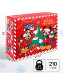 Пакет подарочный «Новый год» 40×30×19 см, Микки Маус