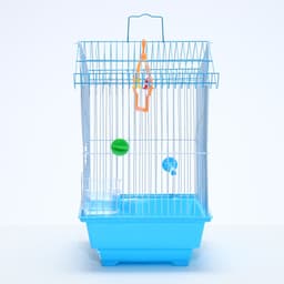 Клетка для птиц Bd-1/1d, 30×23×39 с, укомплектованная, фасовка 12 шт., голубая