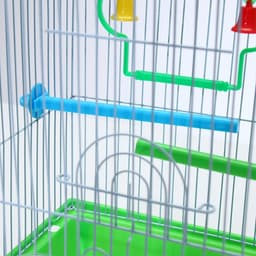 Клетка для птиц Bd-1/1d, 30×23×39 см, укомплектованная, фасовка 12 шт., зелёная