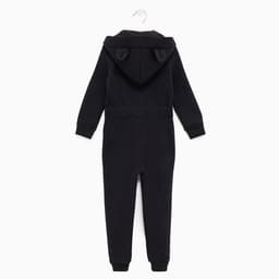 Комбинезон детский с начёсом KAFTAN Basic line, размер 26 (80-86 см), чёрный