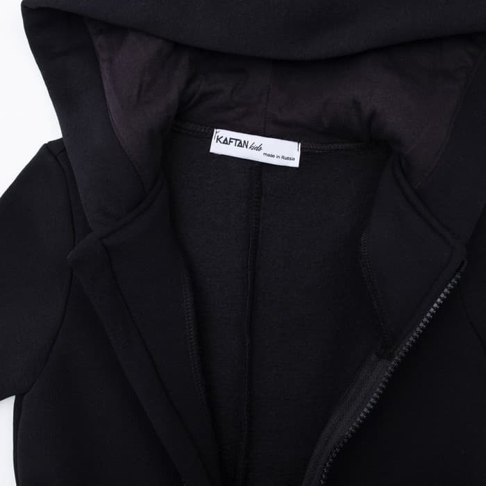 Комбинезон детский с начёсом KAFTAN Basic line, размер 26 (80-86 см), чёрный