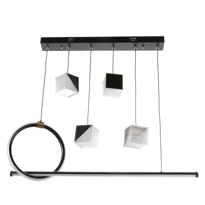 Люстра BayerLux 2676/6 LED 126 Вт 3000-6000К черный 76×27 см