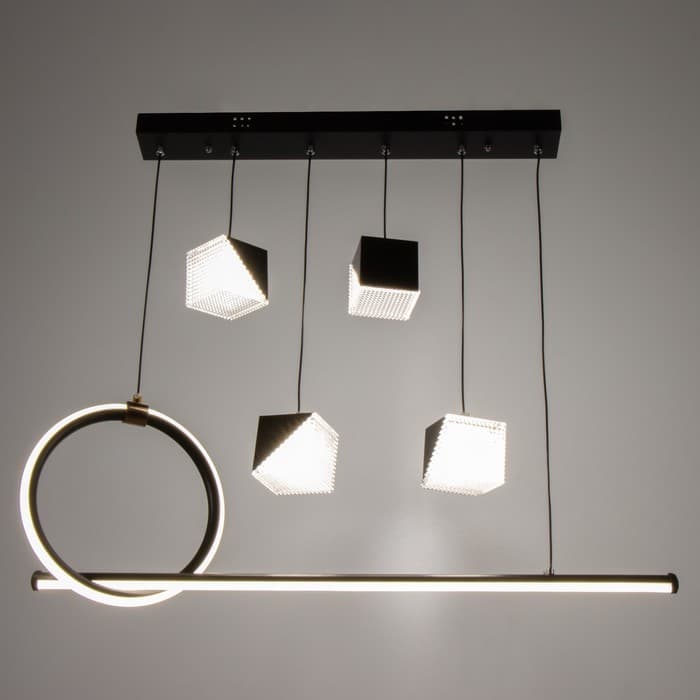 Люстра BayerLux 2676/6 LED 126 Вт 3000-6000К черный 76×27 см