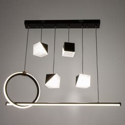 Люстра BayerLux 2676/6 LED 126 Вт 3000-6000К черный 76×27 см