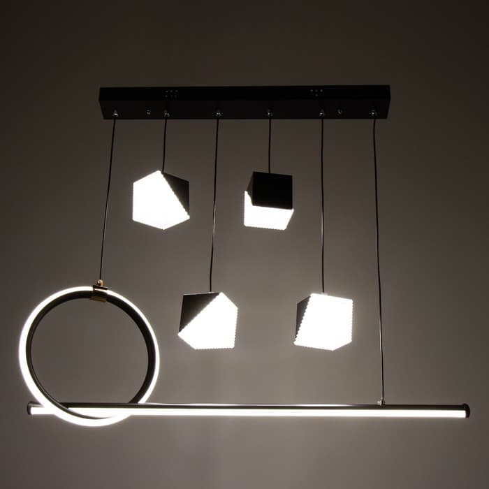 Люстра BayerLux 2676/6 LED 126 Вт 3000-6000К черный 76×27 см