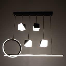 Люстра BayerLux 2676/6 LED 126 Вт 3000-6000К черный 76×27 см