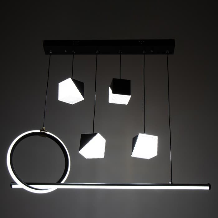 Люстра BayerLux 2676/6 LED 126 Вт 3000-6000К черный 76×27 см