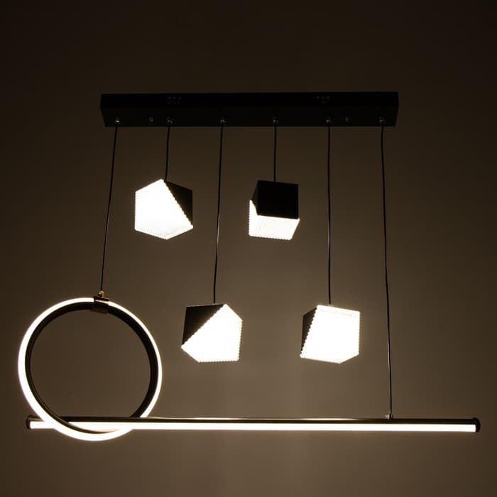 Люстра BayerLux 2676/6 LED 126 Вт 3000-6000К черный 76×27 см