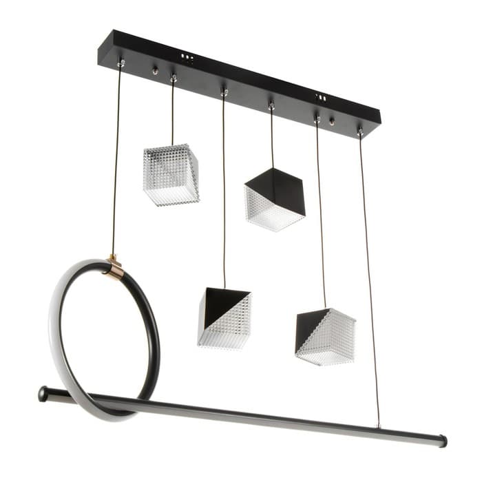 Люстра BayerLux 2676/6 LED 126 Вт 3000-6000К черный 76×27 см