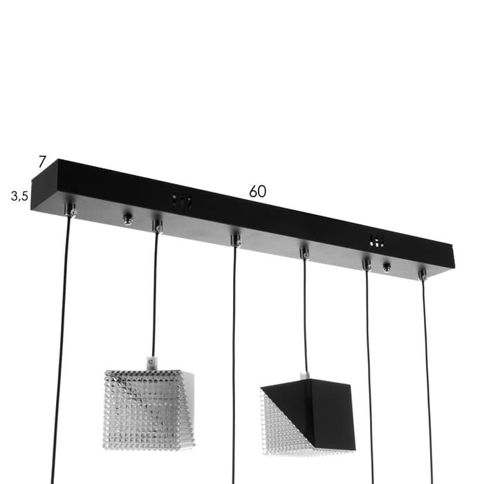 Люстра BayerLux 2676/6 LED 126 Вт 3000-6000К черный 76×27 см